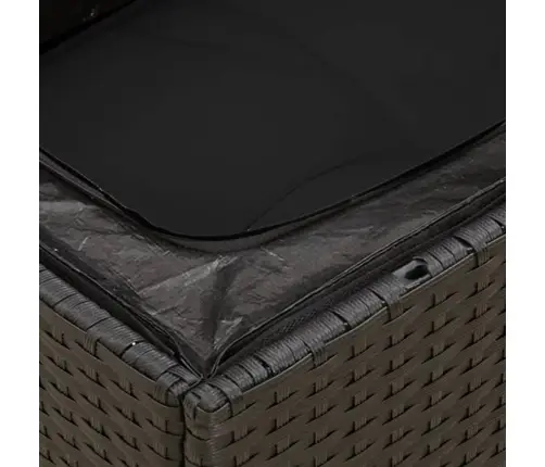 13-Osaline Aiadiivani Komplekt Patjadega, Must, Polürotang