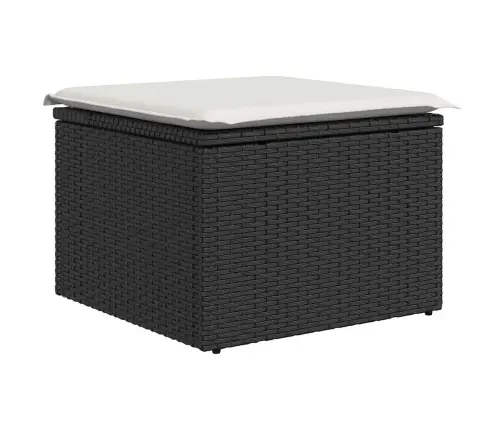 10-Osaline Aiadiivani Komplekt Patjadega, Must, Polürotang