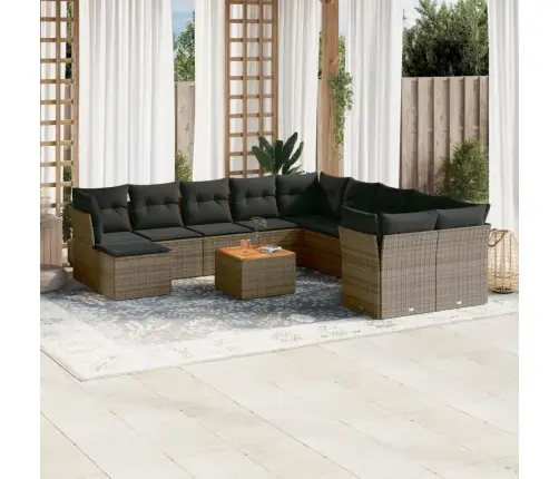 12-Osaline Aiadiivani Komplekt Patjadega, Hall, Polürotang