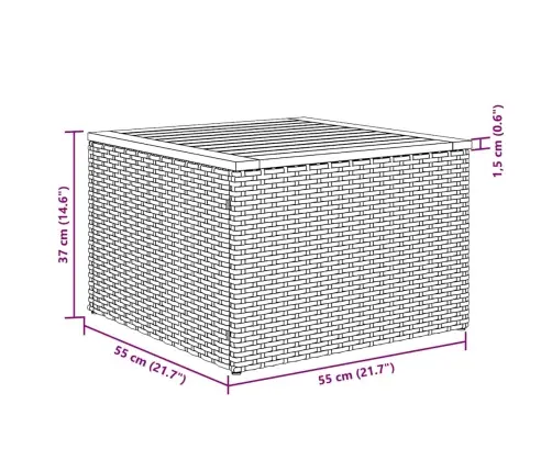 9-Osaline Aiadiivani Komplekt Patjadega, Must, Polürotang