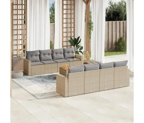 9-Osaline Aiadiivani Komplekt Patjadega, Beežid Toonid