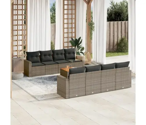 9-Osaline Aiadiivani Komplekt Patjadega, Hall, Polürotang