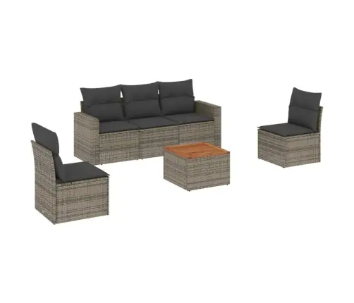 6-Osaline Aiadiivani Komplekt Patjadega, Hall, Polürotang