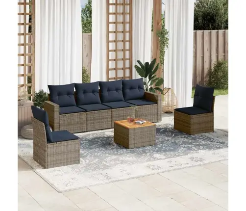 7-Osaline Aiadiivani Komplekt Patjadega, Hall, Polürotang