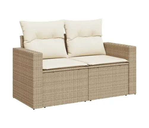 8-Osaline Aiadiivani Komplekt Patjadega, Beež, Polürotang