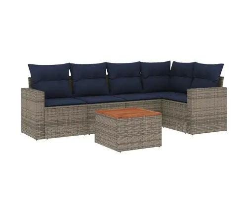 6-Osaline Aiadiivani Komplekt Patjadega, Hall, Polürotang