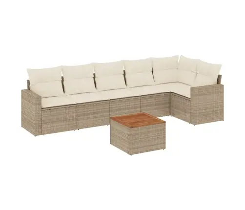 7-Osaline Aiadiivani Komplekt Patjadega, Beež, Polürotang