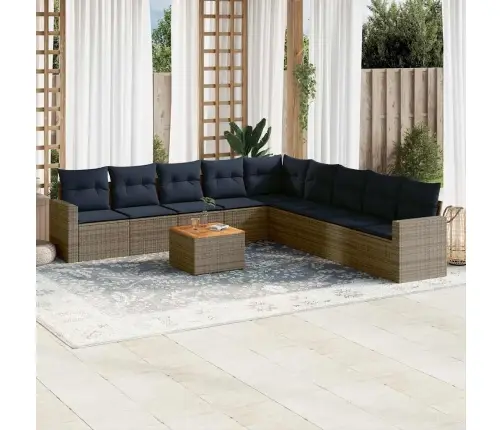 10-Osaline Aiadiivani Komplekt Patjadega, Hall, Polürotang