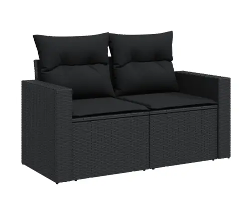 11-Osaline Aiadiivani Komplekt Patjadega, Must, Polürotang