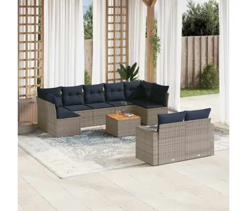 10-Osaline Aiadiivani Komplekt Patjadega, Hall, Polürotang