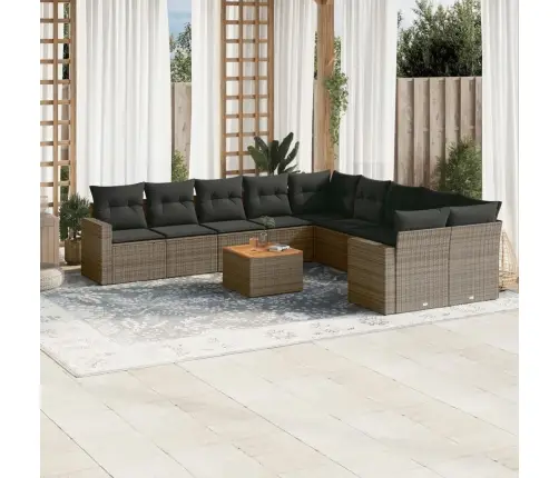 11-Osaline Aiadiivani Komplekt Patjadega, Hall, Polürotang