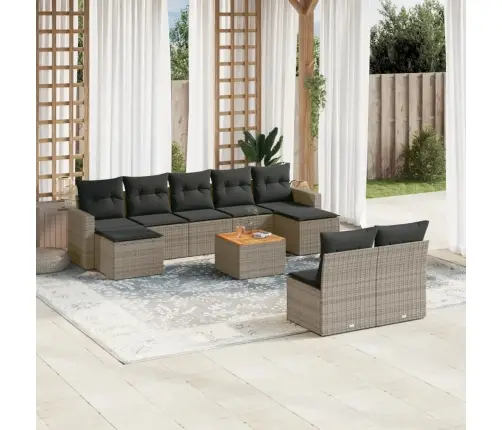 10-Osaline Aiadiivani Komplekt Patjadega, Hall, Polürotang