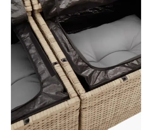 12-Osaline Aiadiivani Komplekt Patjadega, Beežid Toonid