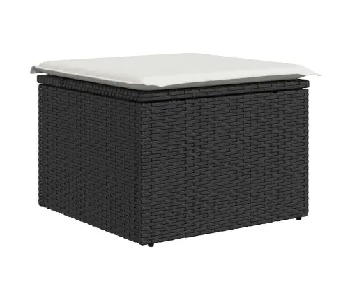 11-Osaline Aiadiivani Komplekt Patjadega, Must, Polürotang