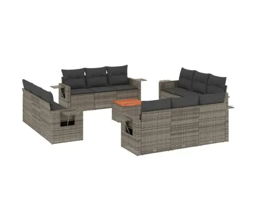 13-Osaline Aiadiivani Komplekt Patjadega, Hall, Polürotang