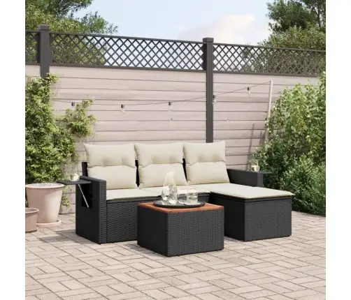 5-Daļīgs Dārza Dīvāna Komplekts Ar Matračiem, Pe Rotangpalma Vidaxl 5-Daļīgs Dārza Dīvāna Komplekts Ar Matračiem, Pe Rotangpalma Vidaxl