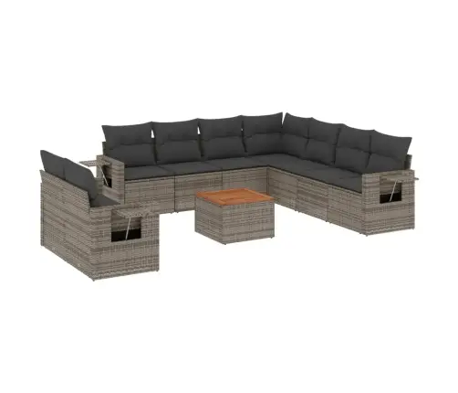 10-Osaline Aiadiivani Komplekt Patjadega, Hall, Polürotang