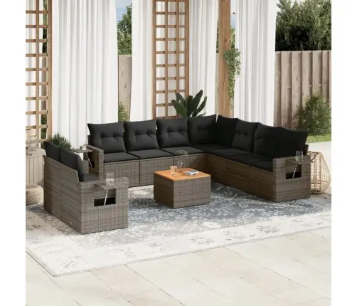 10-Osaline Aiadiivani Komplekt Patjadega, Hall, Polürotang