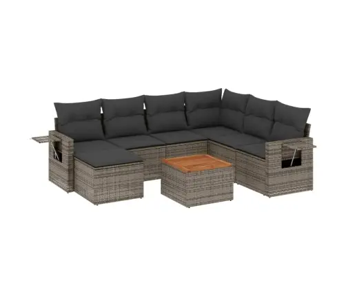 8-Osaline Aiadiivani Komplekt Patjadega, Hall, Polürotang