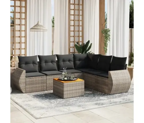 7-Osaline Aiadiivani Komplekt Patjadega, Hall, Polürotang