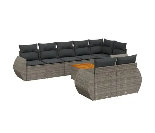 9-Osaline Aiadiivani Komplekt Patjadega, Hall, Polürotang