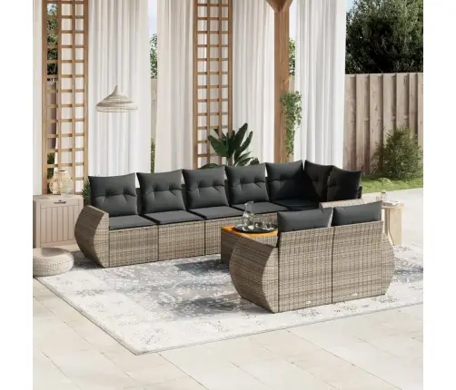 9-Osaline Aiadiivani Komplekt Patjadega, Hall, Polürotang