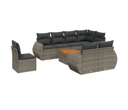 9-Osaline Aiadiivani Komplekt Patjadega, Hall, Polürotang