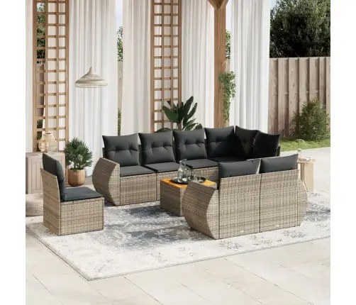 9-Osaline Aiadiivani Komplekt Patjadega, Hall, Polürotang