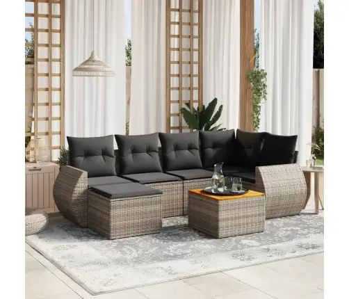 7-Osaline Aiadiivani Komplekt Patjadega, Hall, Polürotang