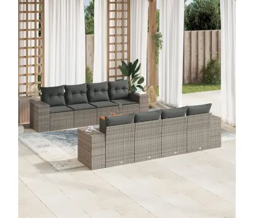 9-Osaline Aiadiivani Komplekt Patjadega, Hall, Polürotang