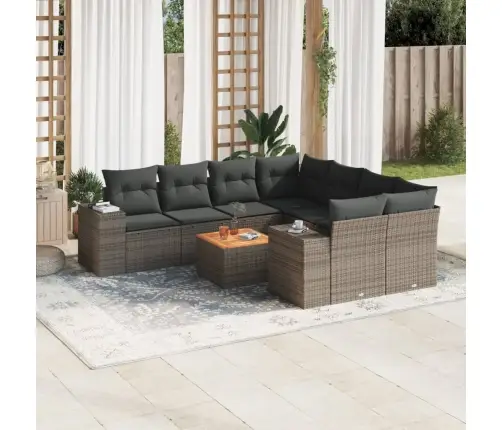 9-Osaline Aiadiivani Komplekt Patjadega, Hall, Polürotang