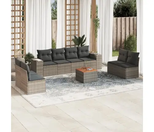 9-Osaline Aiadiivani Komplekt Patjadega, Hall, Polürotang