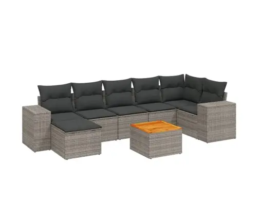 8-Osaline Aiadiivani Komplekt Patjadega, Hall, Polürotang