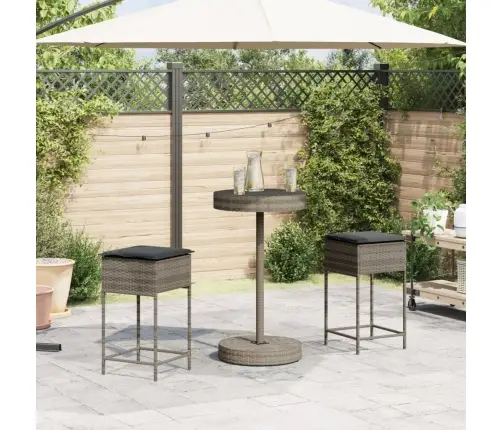 3-Osaline Aia Baarikomplekt Patjadega, Polürotang, Hall