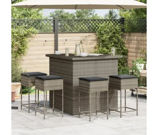 3-Osaline Aia Baarikomplekt Patjadega, Polürotang, Hall