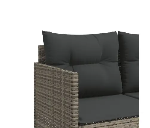 5-Osaline Aiamööblikomplekt Istmepatjadega, Polürotang, Hall