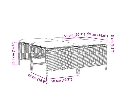 5-Daļīgs Dārza Dīvāna Komplekts, Matrači, Bēša Pe Rotangpalma Vidaxl