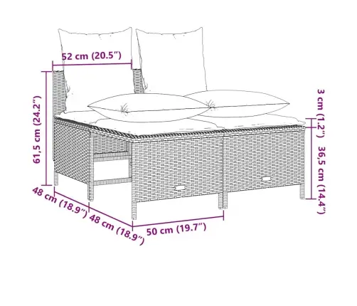 Sodo Komplektas Su Pagalvėlėmis, 5 Dalių, Juodas, Poliratanas
