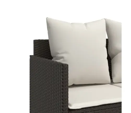 5-Osaline Aiamööblikomplekt Patjadega, Pruun, Polürotang