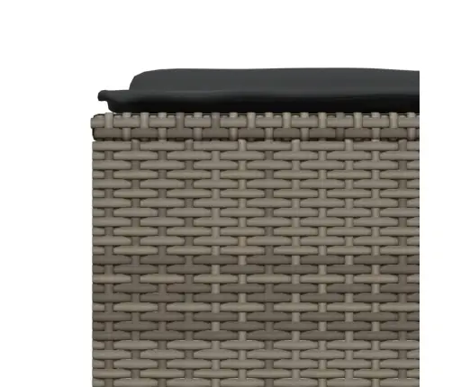 5-Daļīgs Dārza Dīvāna Komplekts Ar Matračiem, Pelēks Pe Pinums Vidaxl