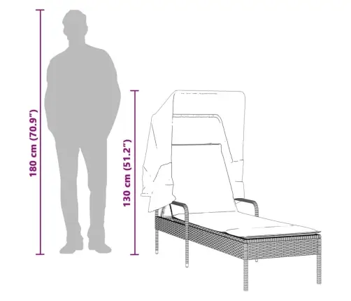 Saulės Gultai Su Skliautais/Staliuku, 2Vnt., Juodi, Poliratanas