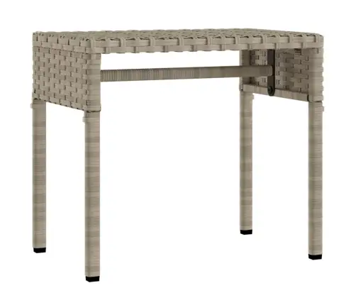 Saulės Gultai Su Skliautais/Staliuku, 2Vnt., Pilki, Poliratanas Saulės Gultai Su Skliautais/Staliuku, 2Vnt., Pilki, Poliratanas