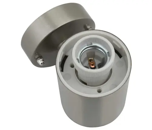 Āra Sienas Gaisma Sudraba Nerūsējošais Tērauds Ip44 Vidaxl