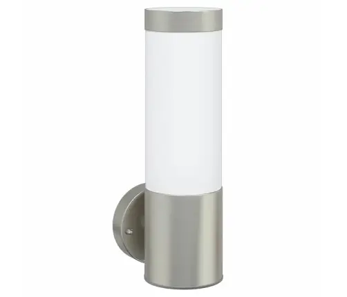 Āra Sienas Gaisma Sudraba Nerūsējošais Tērauds Ip44 Vidaxl