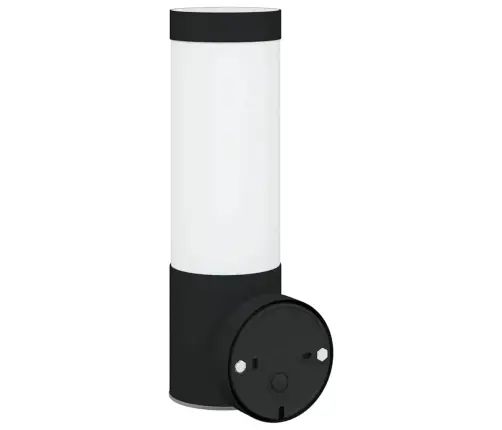 Āra Pie Sienas Gaismas 2 Gabali Melna Nerūsējošā Tērauda Ip44 Vidaxl