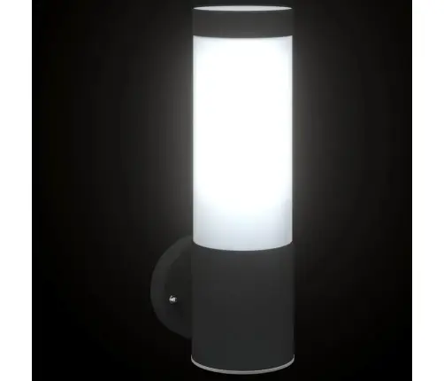 Āra Pie Sienas Gaismas 2 Gabali Melna Nerūsējošā Tērauda Ip44 Vidaxl