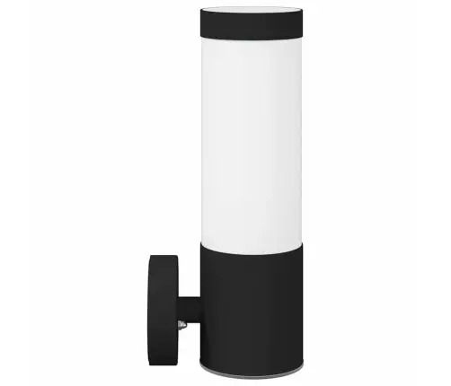 Āra Pie Sienas Gaismas 2 Gabali Melna Nerūsējošā Tērauda Ip44 Vidaxl