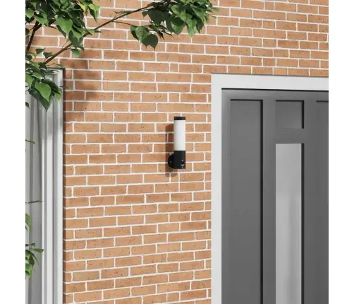 Āra Sienas Lampa Ar Sensora Melns Nerūsējošais Tērauds Ip44 Vidaxl