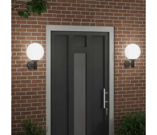 Väline Seinalamp 2 Pcs Must 28 X 25 X 38 Cm