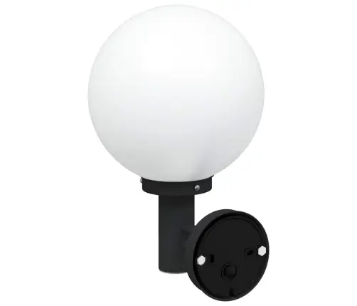 Āra Sienas Gaismas Ar Sensoru 2 Gab., Melnā Nerūsējošā Tērauda, Ip44 Vidaxl